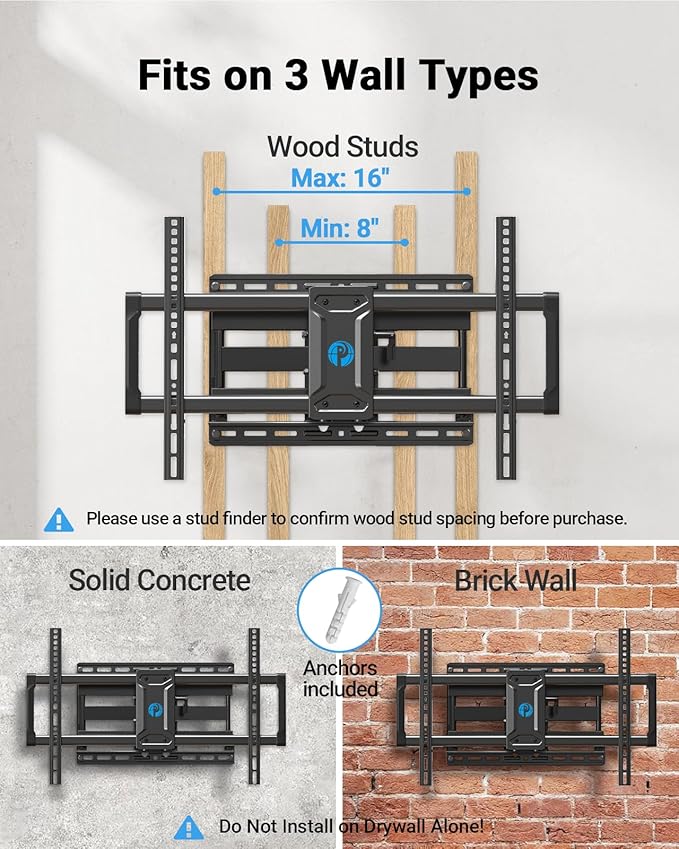 Pipishell Full Motion TV Wall Mount