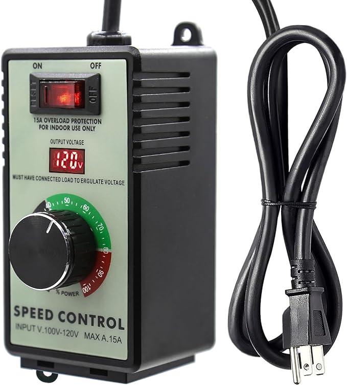 ZOWZEA AC Motor Variable Speed Controller 120V 15A 4000W