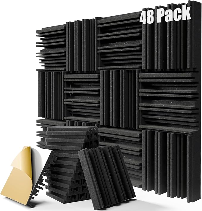 48 Pack Sound Proof Foam Panels