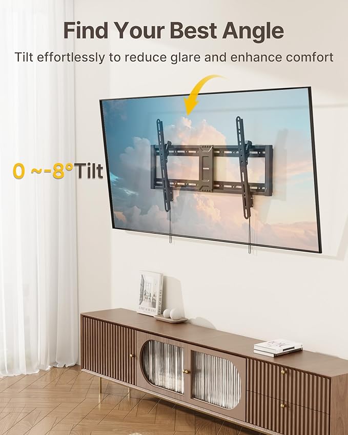 monTEK Heavy Duty Tilting TV Wall Mount