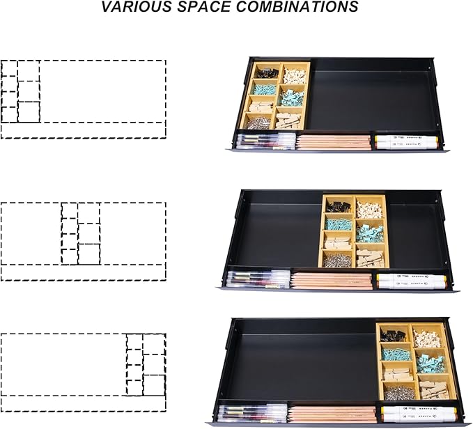 Large Under Desk Mounted Sliding Drawer