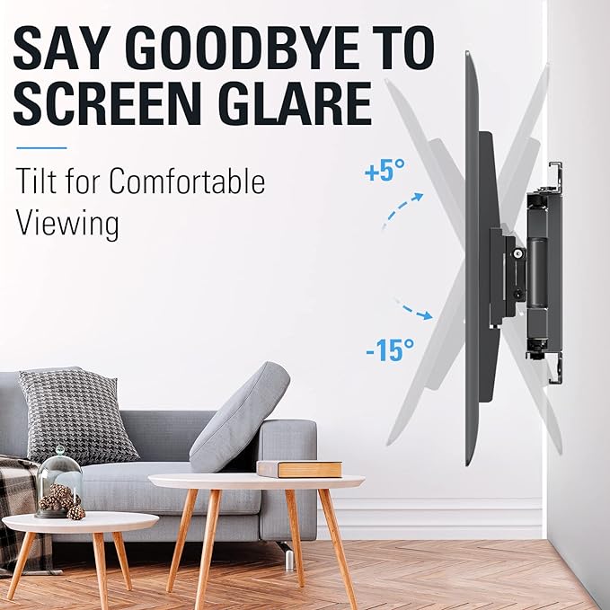 Mounting Dream TV Wall Mount for Most 32-65 Inch TV, Full Motion TV Mount