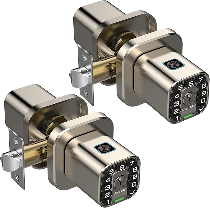 Richelock Fingerprint Door knob, Smart Biometric Door Lock