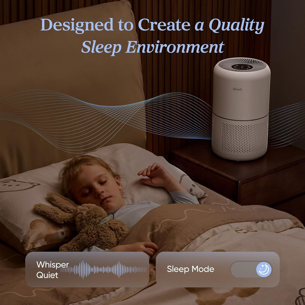 Levoit Air Purifier for Home Pets Hair Allergies in Bedroom Quiet Purifiers