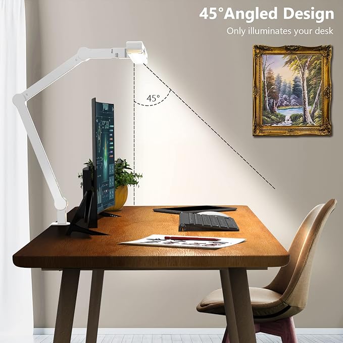 Micomlan Led Desk Lamp for Home Office, 24W Bright Rotatable Led Table Light