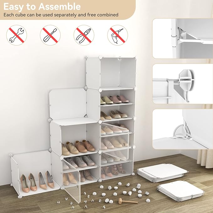 Portable Shoe Rack Organizer (48 Pairs)