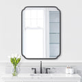 28"x36" Black Bathroom Mirror
