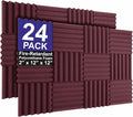Foam Factory Inc 24 Pack Color Acoustic Foam Panel Studio Soundproofing Wedge