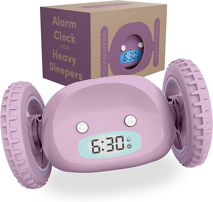 CLOCKY Alarm Clock on Wheels – Loud Rolling Alarm Clock