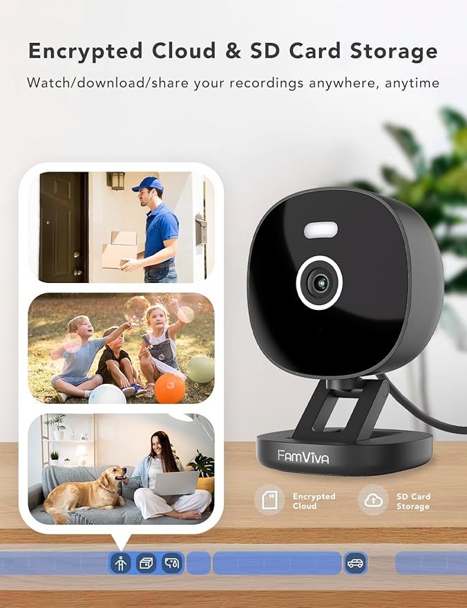 2K Security Camera Wired, Outdoor/Indoor