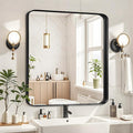 Fabuday Black Wall Mirror for Bathroom