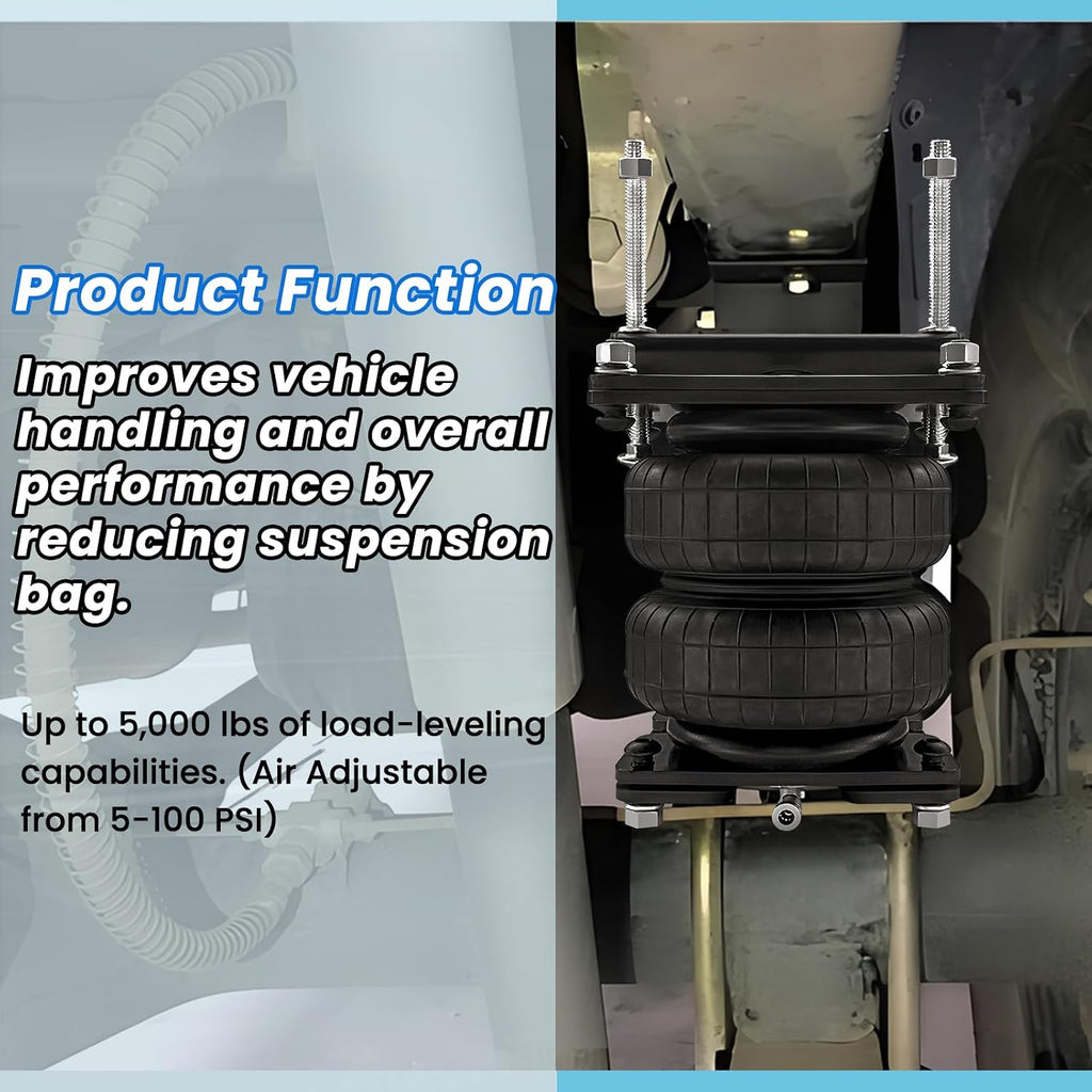 air spring bags suspension kit for chevy gmc, package contents