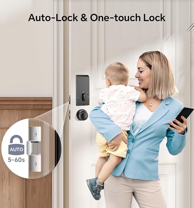Ulecoce Fingerprint Keypad Deadbolt