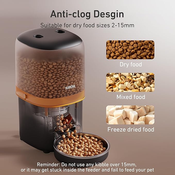 2025 Upgraded Automatic Cat Feeder - 4L Timed Auto Pet Feeder