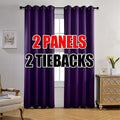 MIUCO 2 Panels Room Darkening Thermal Insulated Grommet Window Blackout Curtains