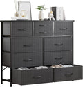LUMTOK 10-Drawer Dresser, Fabric Storage Dressers