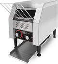 KWS CT-150 Commercial 1300W Electric Stainless Steel Conveyor Toaster