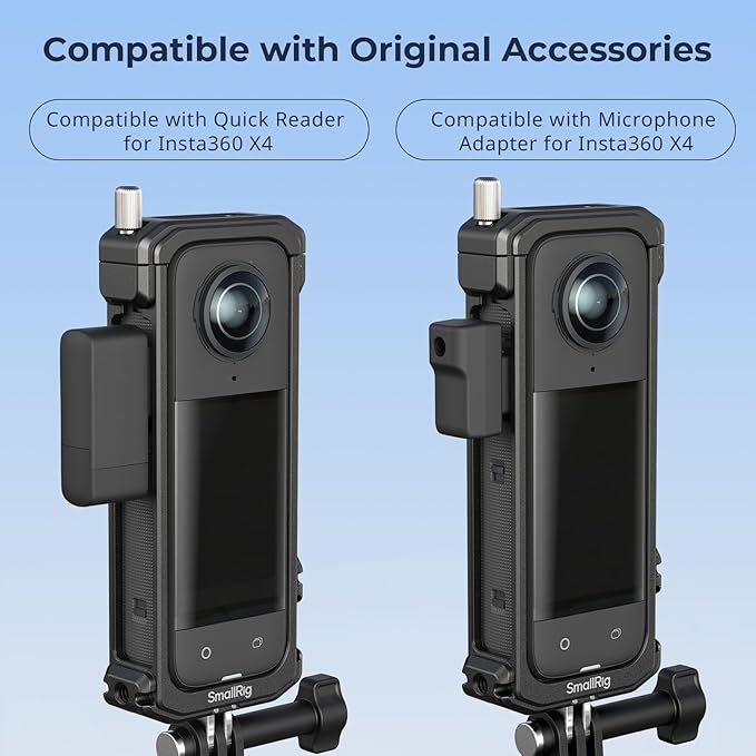 SMALLRIG Cage for Insta360 X4, Aluminum Protective Case for Insta 360 X4