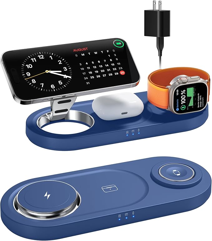 Upgraded 3 in 1 Wireless Charging Station