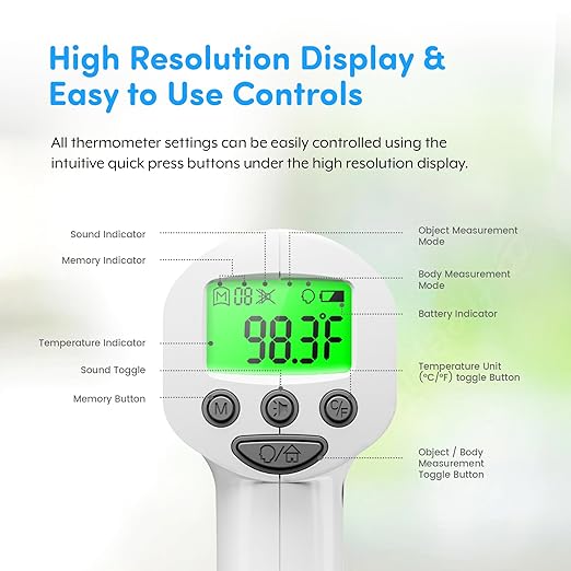 Medical Grade FSA-HSA Eligible Heavy Duty Touchless Infrared Forehead