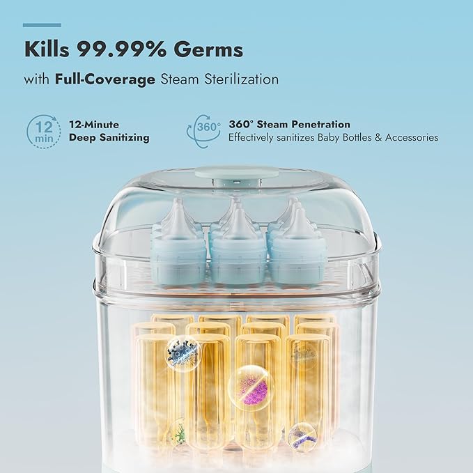 Papablic Bottle Sterilizer and Dryer Pro Max, 13 Bottles Extra-Large Capacity