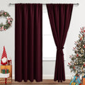 JIUZHEN Christmas Blackout Curtains (Set of 2)