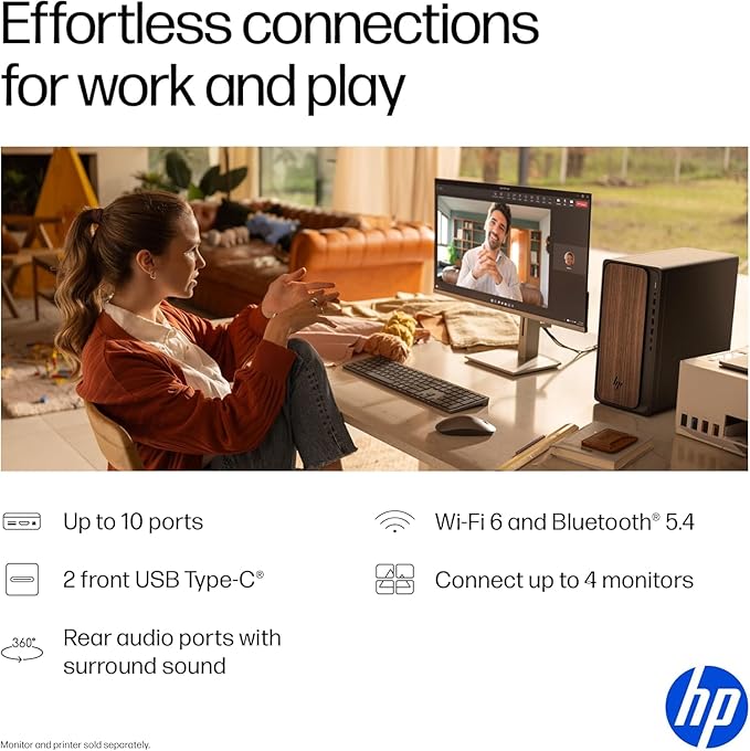HP 2025 OmniDesk M03 Premium Business Next Gen AI Desktop Computer Intel Core