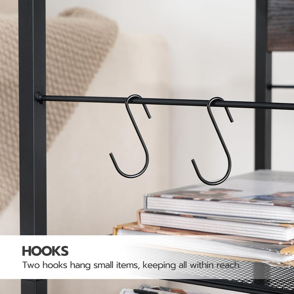 HOOBRO Industrial Printer Stand, 3-Tier Mobile Printer Table, Rolling Cart wi...