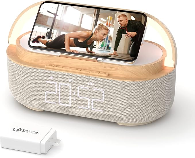 COLSUR Bluetooth Speaker Alarm Clock