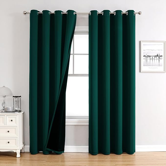ChrisDowa 100% Blackout Curtains