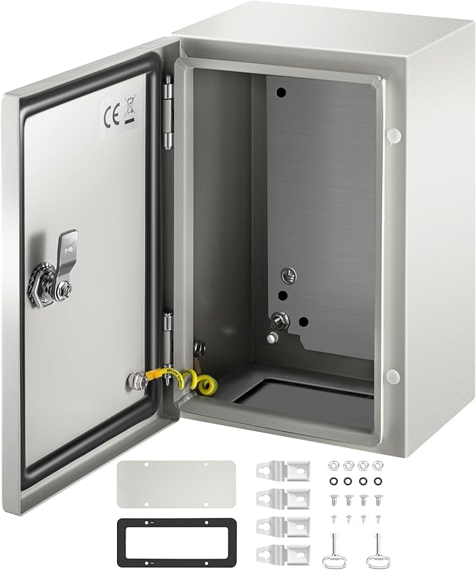 VEVOR NEMA Steel Enclosure 12×8×6, NEMA 4X Steel Electrical Box, IP66