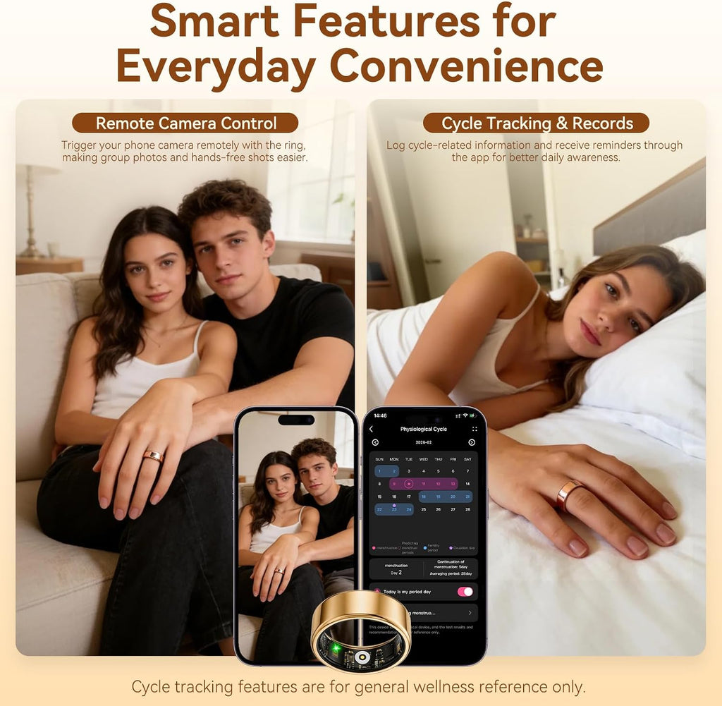 smart health fitness ring for women & men, package contents