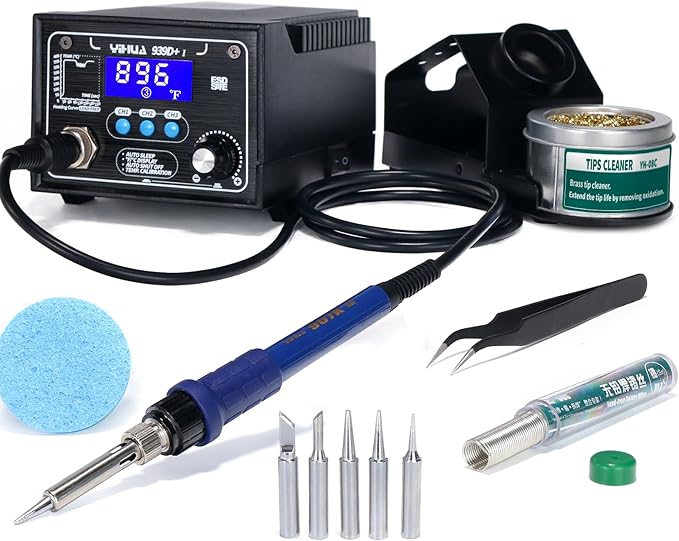 YIHUA 939D+ I Soldering Station, 75 Watt Equivalent