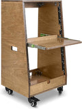 Sound Town DIY Slanted 16U Studio Rack,