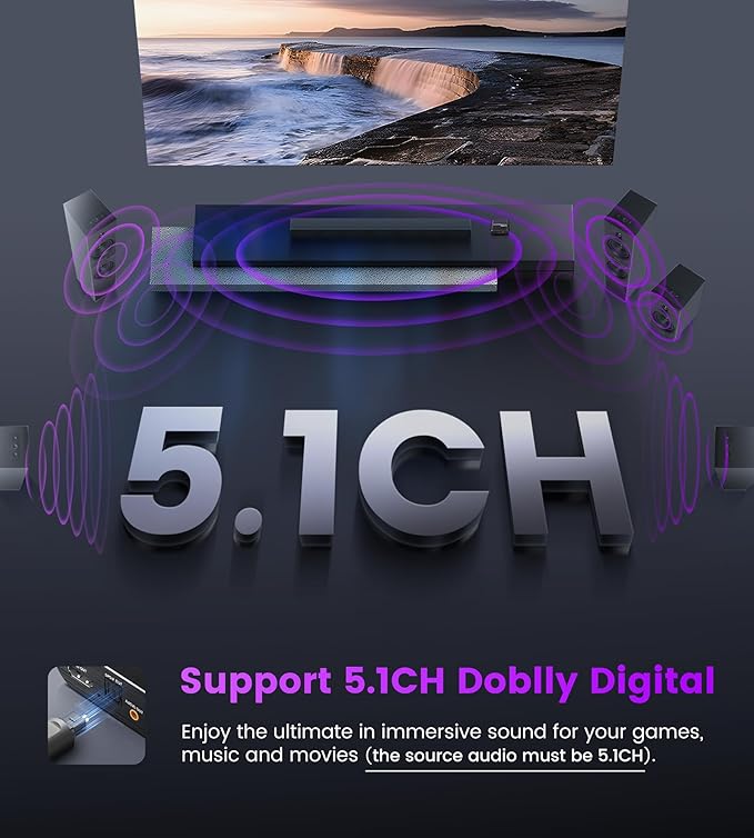 avedio links HDMI ARC/eARC Audio Extractor Converter 8K@60Hz 4K@120Hz, HDMI to