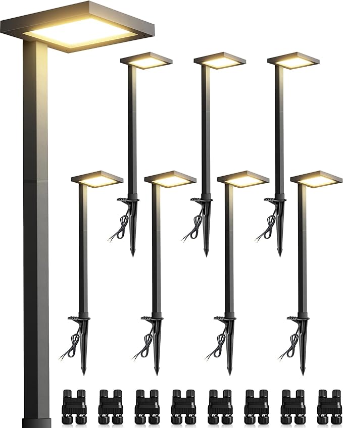 SUNVIE Low Voltage Landscape Lighting (8 Pack)