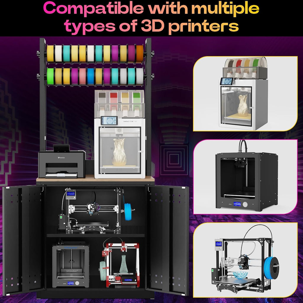 Heavy Duty 3D Printer Stand with Filament Storage,3D Printer Table