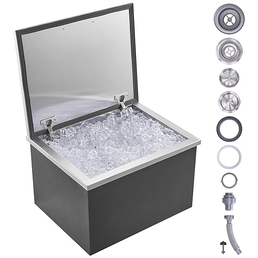 VEVOR Drop in Ice Chest, Commercial Ice Bin