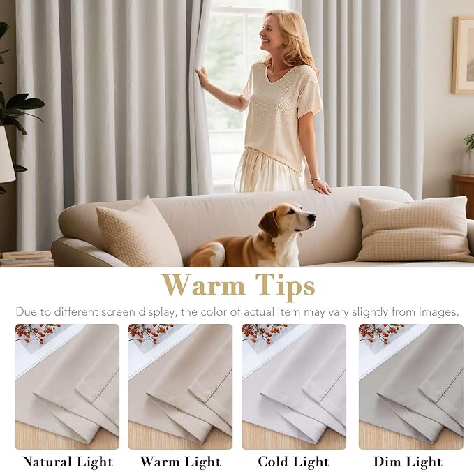 H.VERSAILTEX Blackout Curtains for Bedroom/Living Room, Length