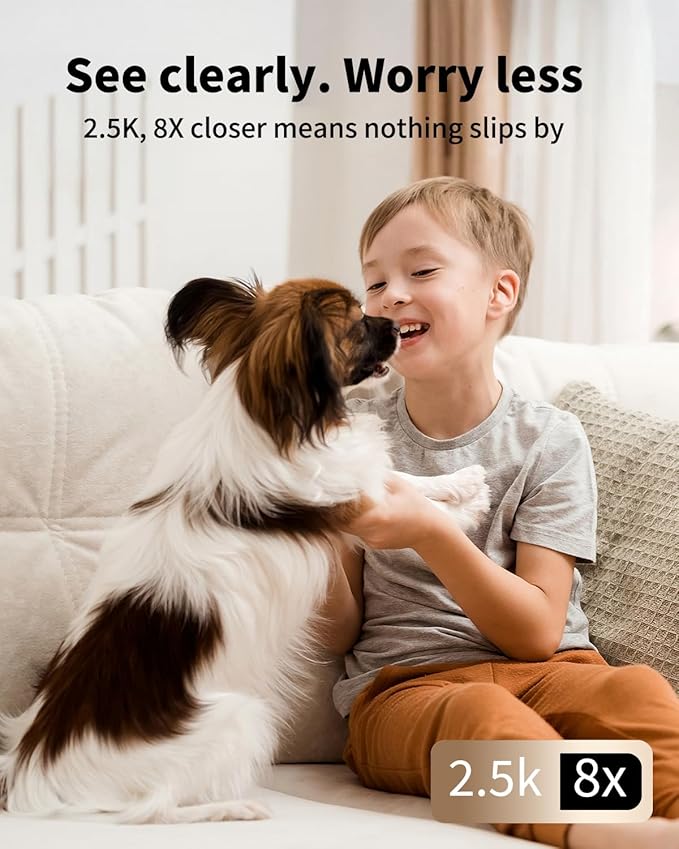 VIMTAG 4MP 5G Indoor Camera, Dog Camera (2Pack)