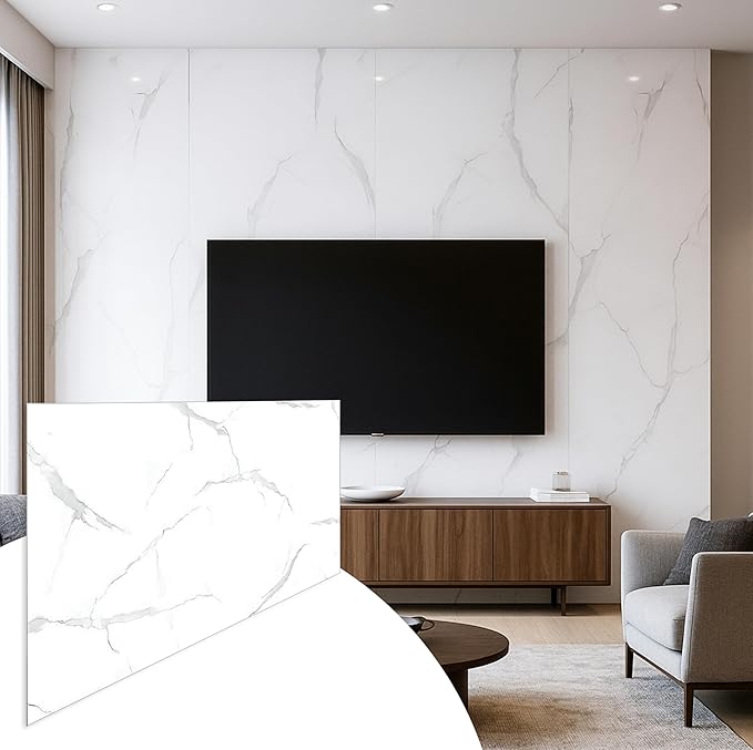 Dundee Deco Faux Marble Wall Panels - 2 ft X 4 ft - Glossy (4 Pack)