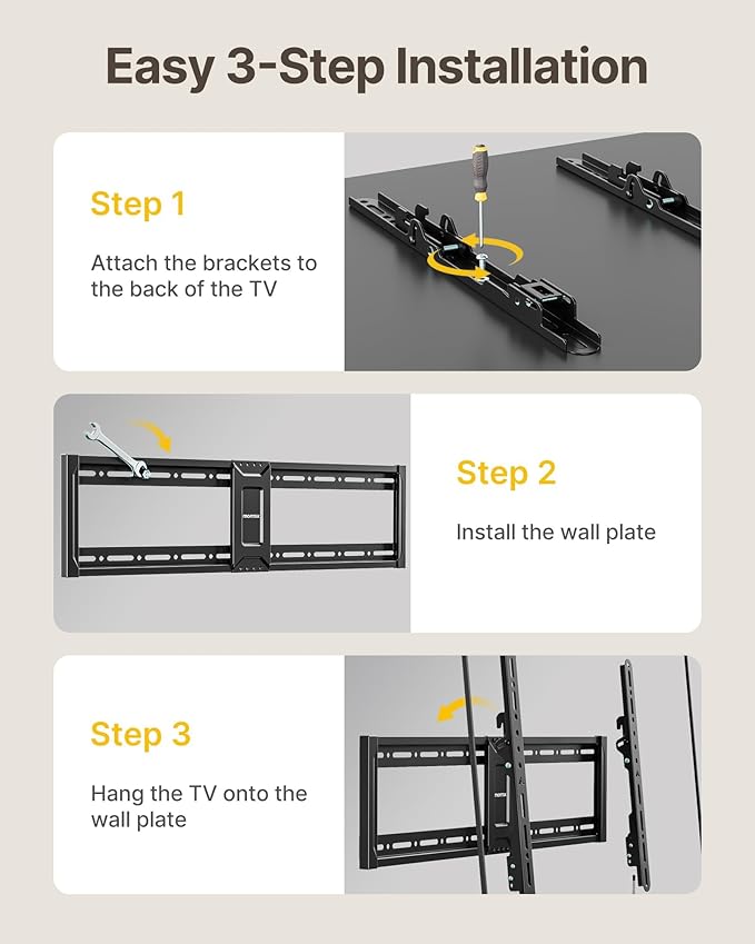monTEK Heavy Duty Tilting TV Wall Mount
