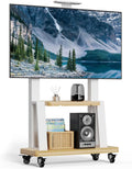 Mobile TV Stand on Wheels for 32-75 Inch TVs
