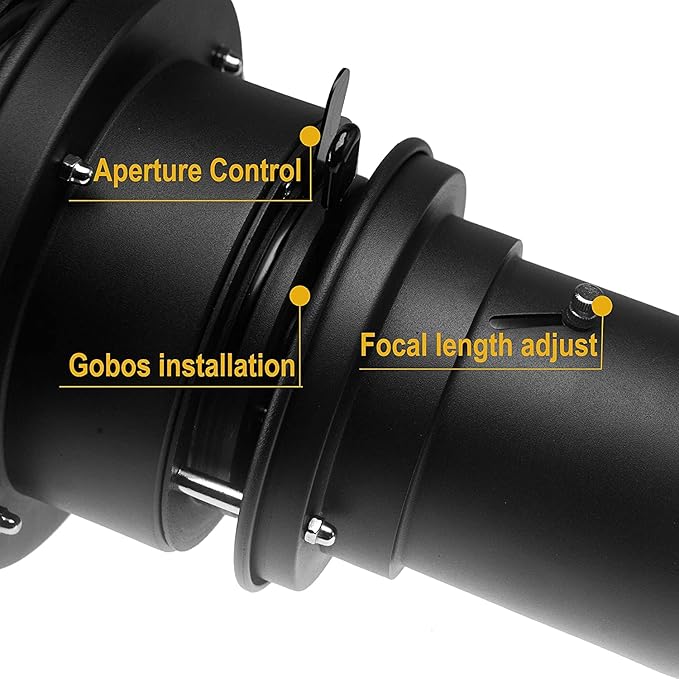 Alluneitter Bowens Mount Snoot, Strobe Video Snoot Conical Projector snoot