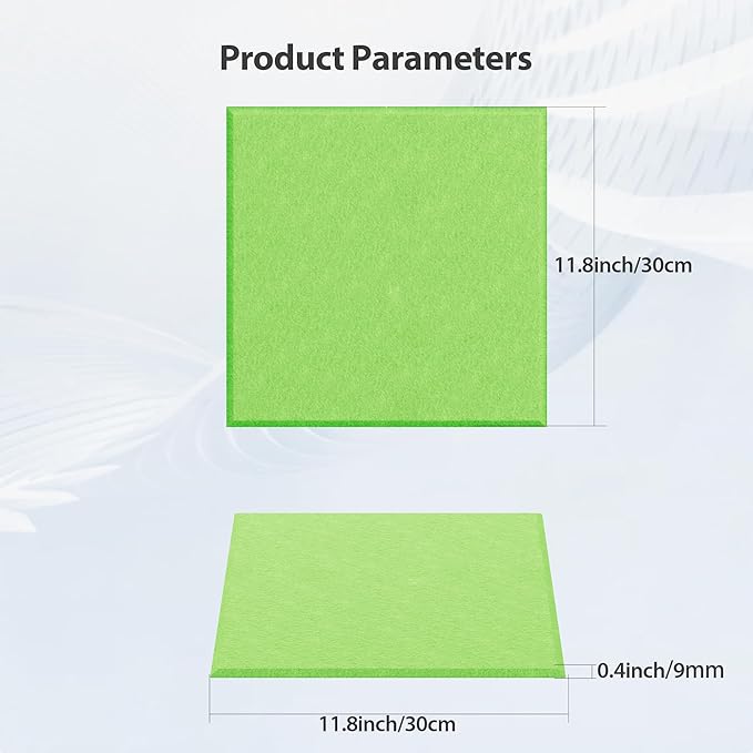 Amantech 12 Pack Acoustic Panels Self Adhesive Sound Proof Foam, High Density