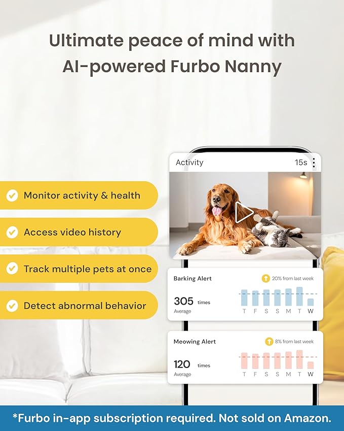 Furbo Mini 360° New 2K QHD Pet Camera