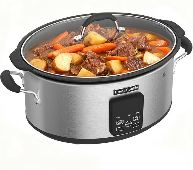 HOMECOOKIN Slow Cooker, Extra Large 10 Quart Digital Programmable Slow Cookers