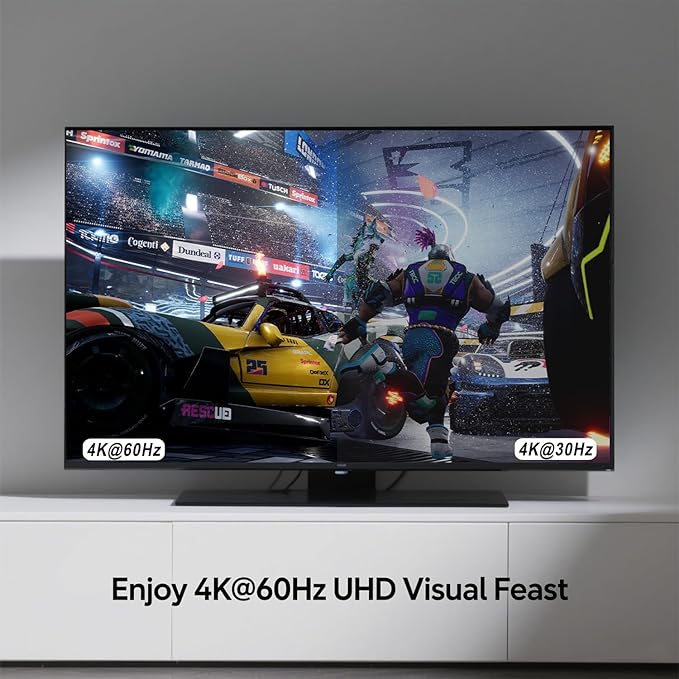 5-in-1 HDMI Converter with 4k@60Hz HDMI Switch & Infrared Remote Control