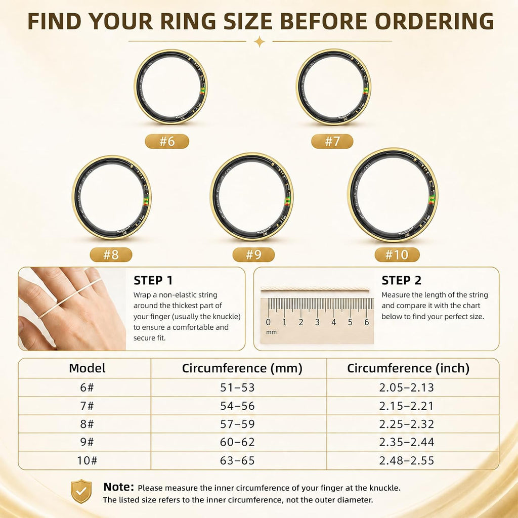 smart ring health ring fitness tracker with 24/7 shown in use