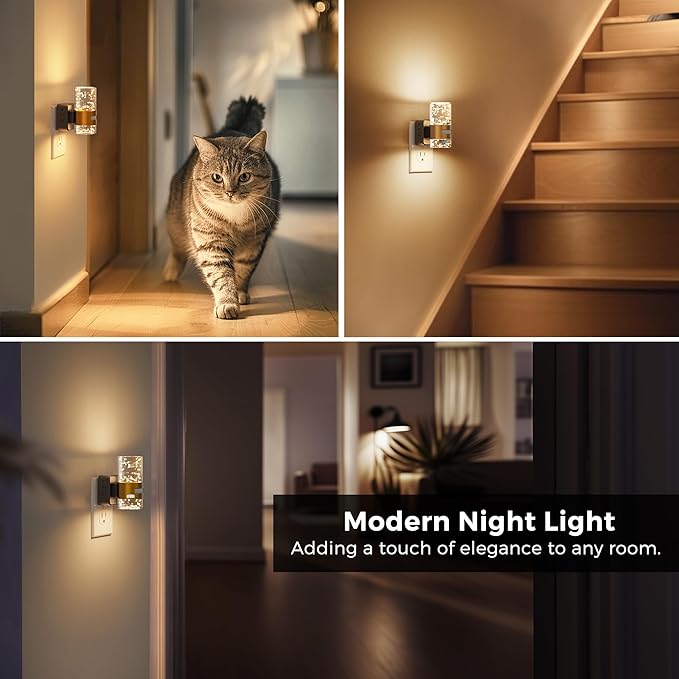 L LOHAS LED Motion Sensor Night Light, Dimmable Night Lights Plug into Wall